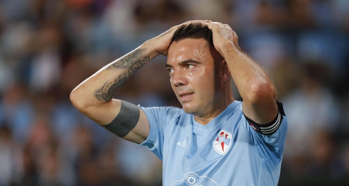 Aspas, seis meses sin un gol del Príncipe de las Bateas