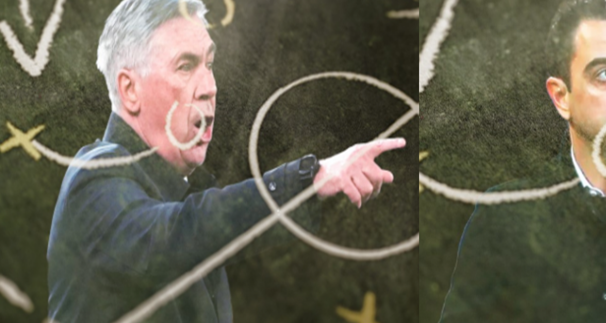 Haz de Xavi y Ancelotti en el Clásico de LaLiga