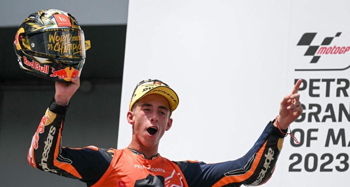 Pedro Acosta se corona en Moto2, el rey más joven de la historia de la ‘tierra media’