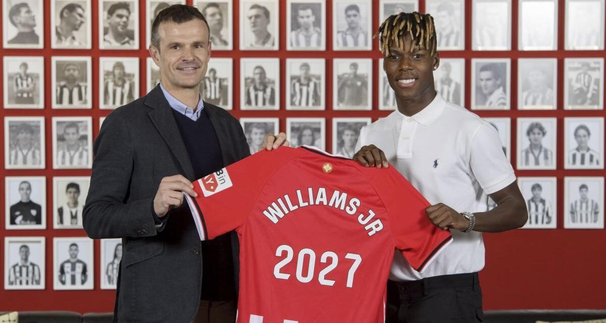 Nico Williams renueva con el Athletic Club hasta 2027