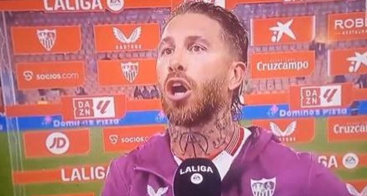 La bronca de Ramos con un aficionado que le increpaba en plena entrevista televisiva
