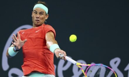 Rafa Nadal ve frenada su progresión al tercer partido de su regreso