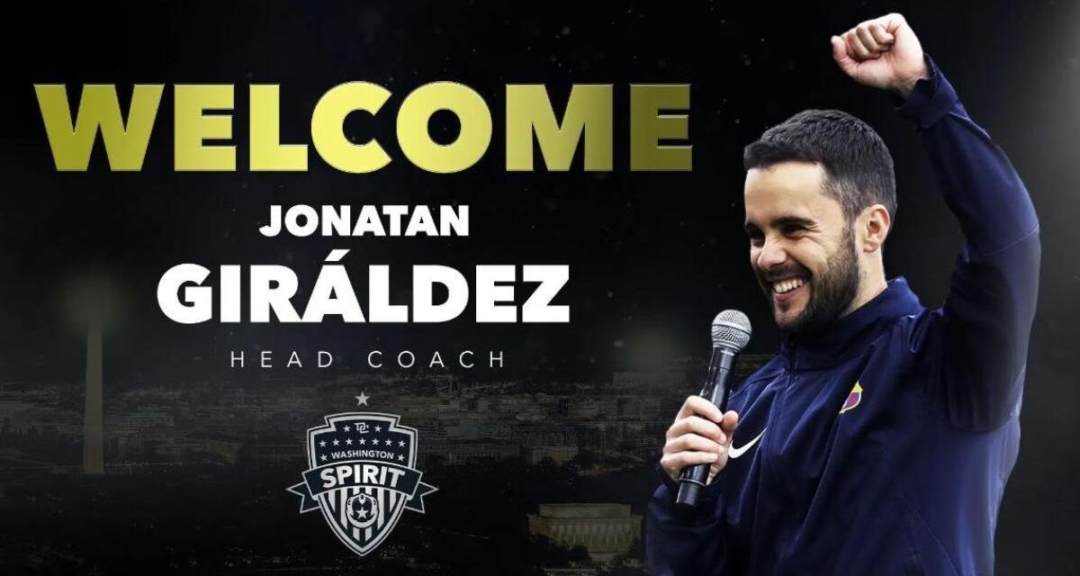 El Washington Spirit anuncia el fichaje de Jonatan Giráldez