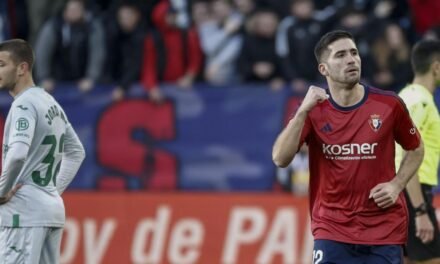 Un espectacular gol de Areso da la victoria al Osasuna ante el Getafe