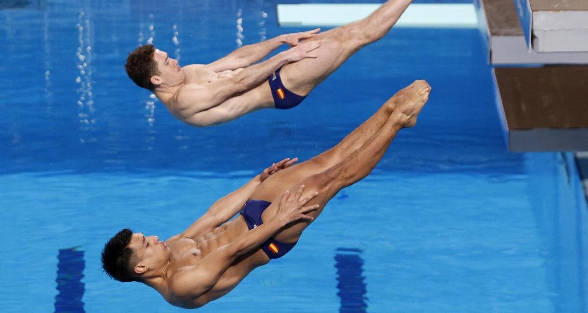 España, bronce en salto sincronizado, hito único