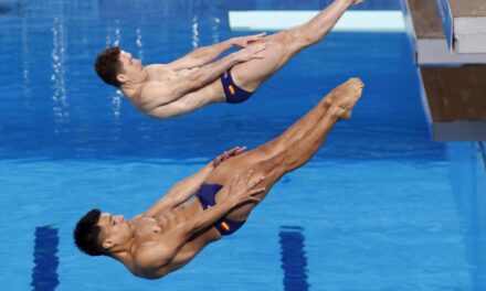 España, bronce en salto sincronizado, hito único