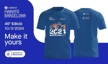 Así es la nueva camiseta de la Zurich Marató Barcelona 2024