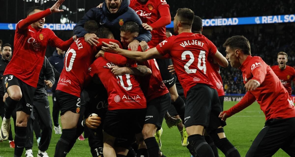 El Mallorca da la sorpresa y supera a la Real Sociedad en los penaltis