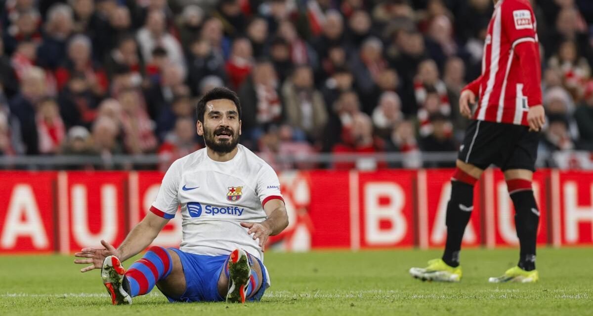 Paso atrás de un Barça impotente en San Mamés