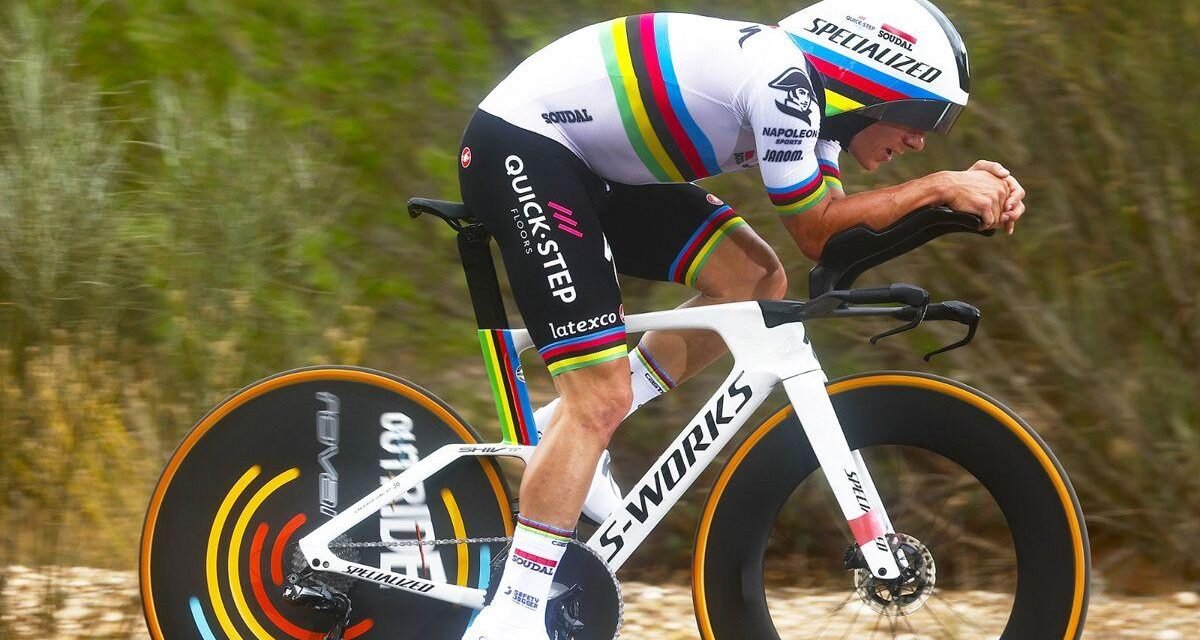Evenepoel recorre el trazado de la contrarreloj final del Tour de Francia 2024