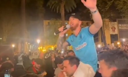 Abren expediente a cuatro jugadores del Athletic por la celebración en las calles de Bilbao