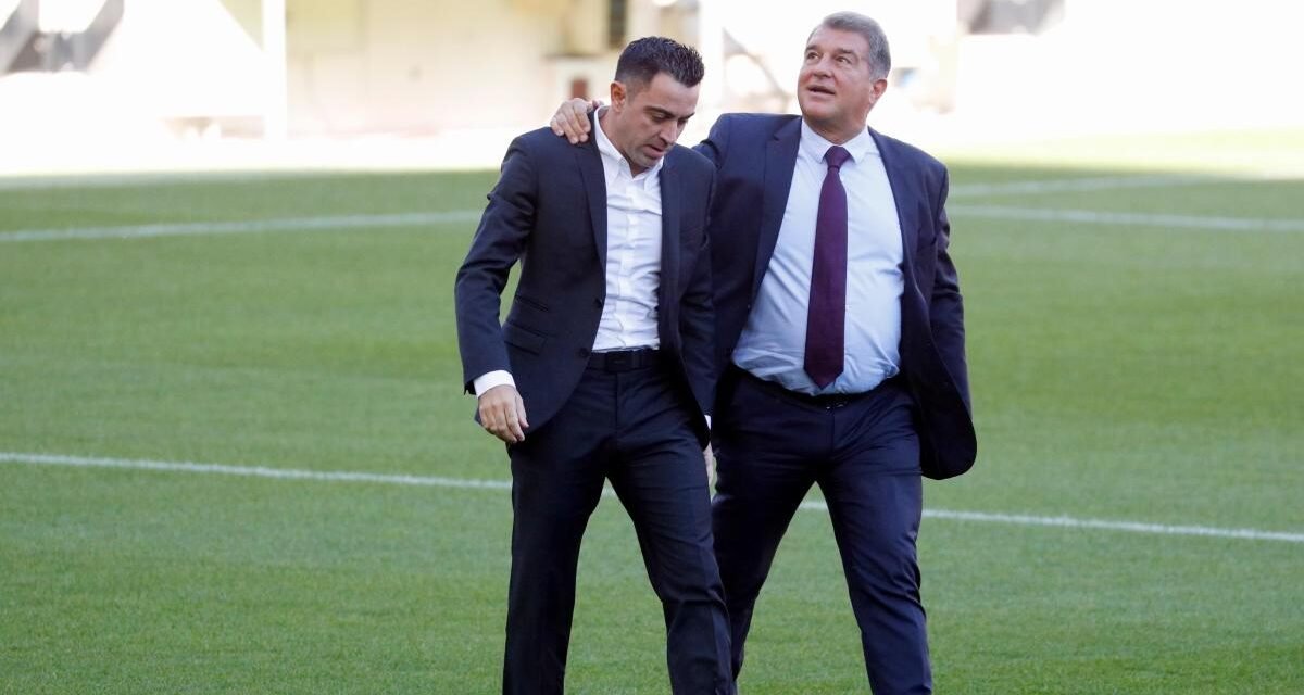 Rueda de prensa de Joan Laporta y Xavi Hernández, en streaming