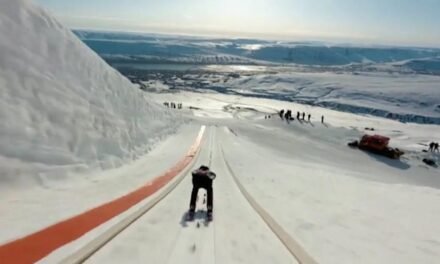 El espectacular (no) récord del mundo de salto de esquí de cerca de 300 metros