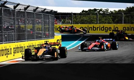 Sainz pierde su cuarta posición por una sanción ridícula por el toque con Piastri