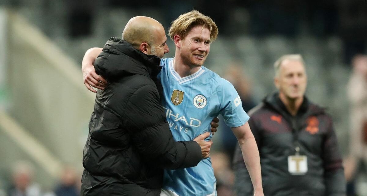 Guardiola asegura que De Bruyne “no se va”