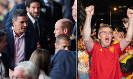 Sánchez, desde Berlín, y Feijóo, desde la plaza de Colón: “Orgullo de selección”