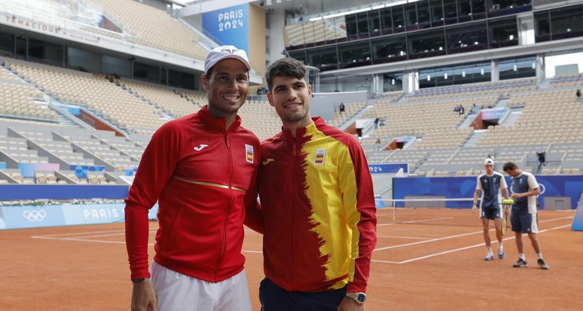 Nadal y Alcaraz, dos iconos comparten piso en la Villa Olímpica