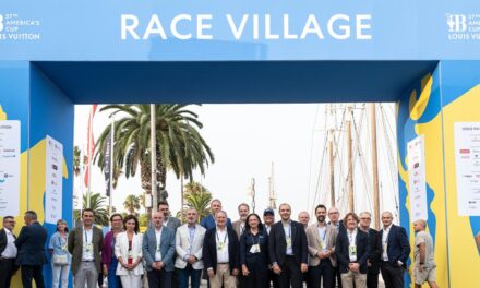 Las autoridades dan la bienvenida a la inauguración del Race Village oficial de la Louis Vuitton 37ª Copa del América