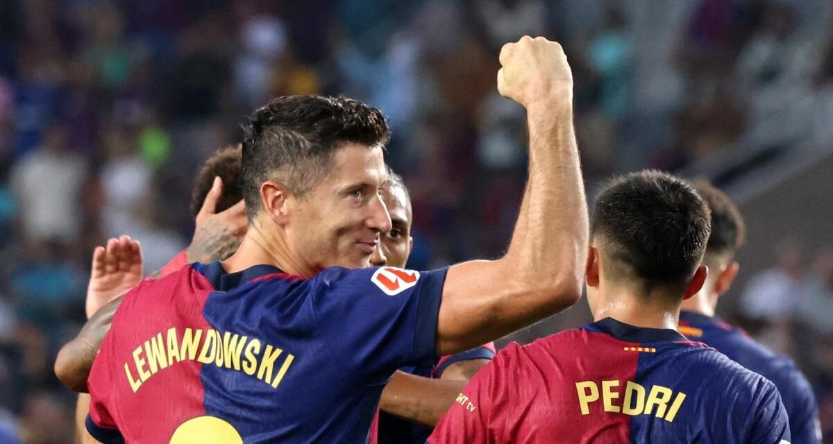 Un Barça intenso desborda al Athletic gracias a Lamine Yamal y Lewandowski