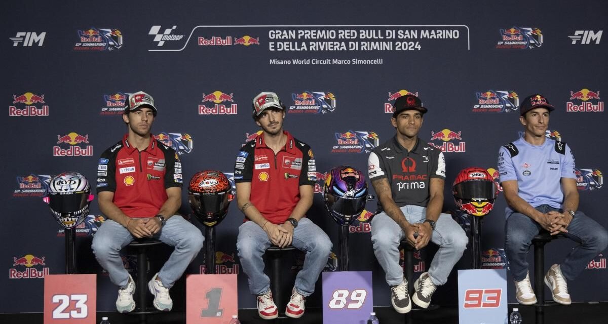 Jorge Martín lanza un pulso a Marc Márquez en Misano: solo 37 milésimas los separan