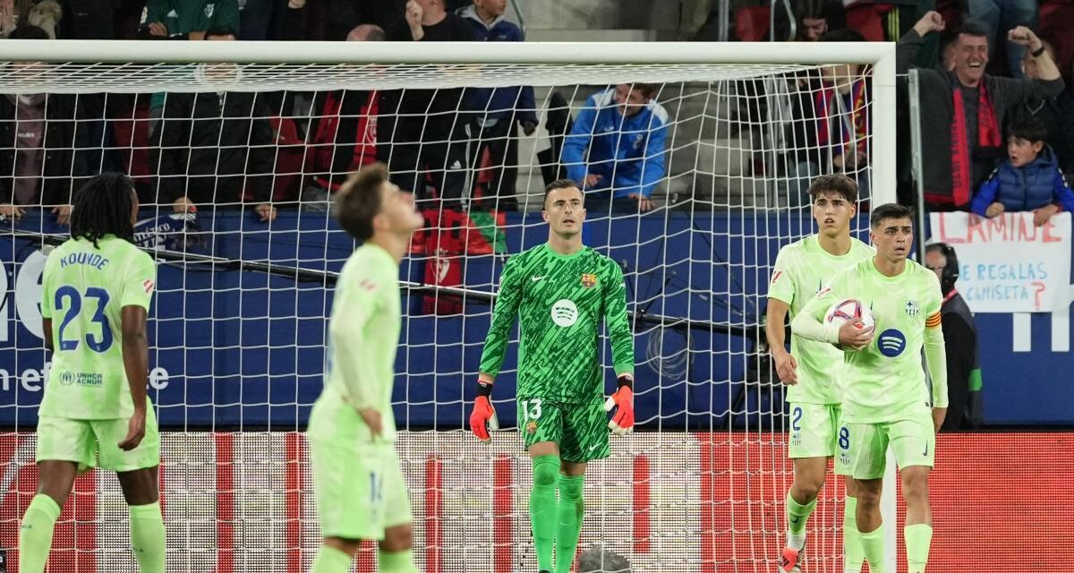 Osasuna castiga las rotaciones del Barça con una goleada