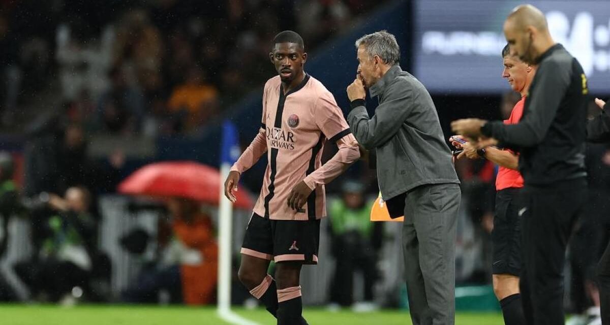 Luis Enrique descarta a Dembélé contra el Arsenal por razones disciplinarias