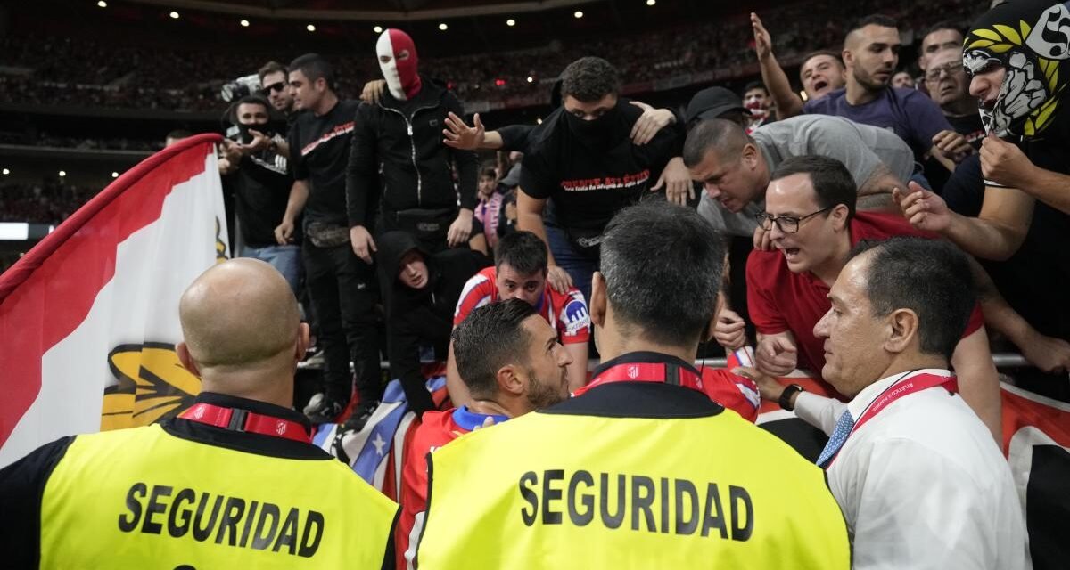 El Atlético no venderá entradas a la grada de animación en los cinco próximos partidos como visitante
