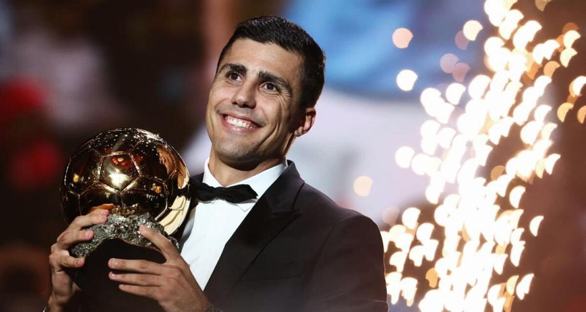 Rodri ganó el Balón de Oro por 41 puntos de diferencia respecto a Vinicius