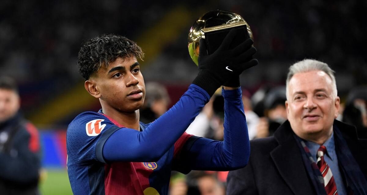 Lamine Yamal tras ganar el Golden Boy: “En cinco años me veo en el Barça y ojalá ganando la Champions”
