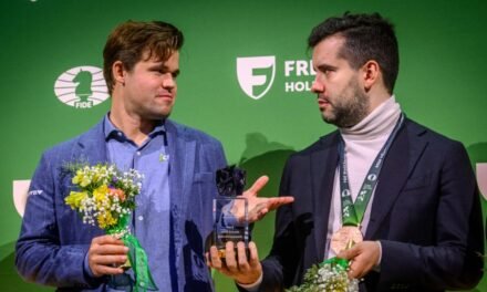 Carlsen y ‘Nepo’ comparten la corona del ‘blitz’