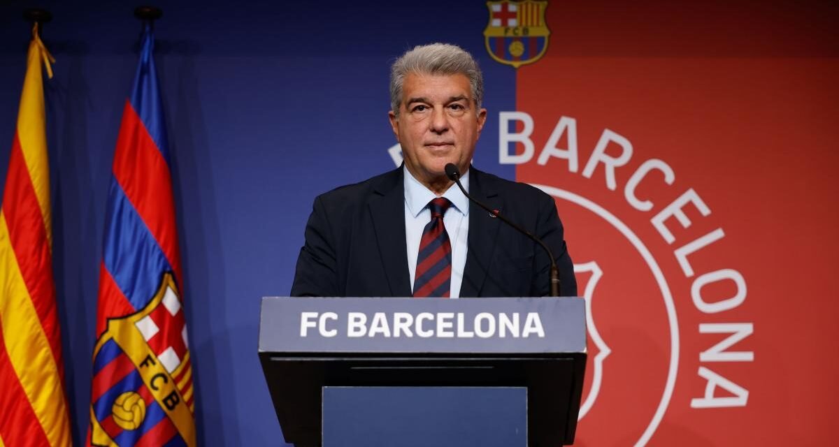 Rueda de prensa del presidente del Barça, Joan Laporta, en streaming
