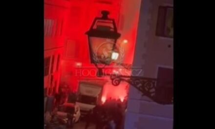 Multitudinaria pelea entre los ‘ultras’ de la Real Sociedad y los del Lazio en Roma