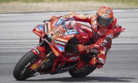 Morbidelli lidera el segundo test del año y Marc Márquez, 14.º, se cae