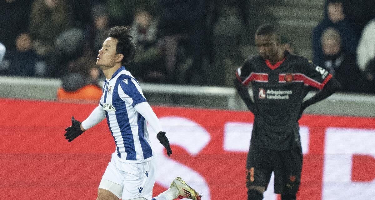 Brais Méndez y Kubo dan ventaja a la Real Sociedad en el playoff de la Europa League