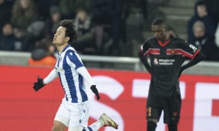 Brais Méndez y Kubo dan ventaja a la Real Sociedad en el playoff de la Europa League