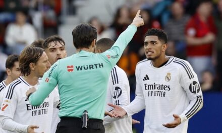 Competición sanciona con dos partidos a Bellingham