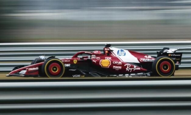 Así luce el nuevo Ferrari de Hamilton y Leclerc en la pista