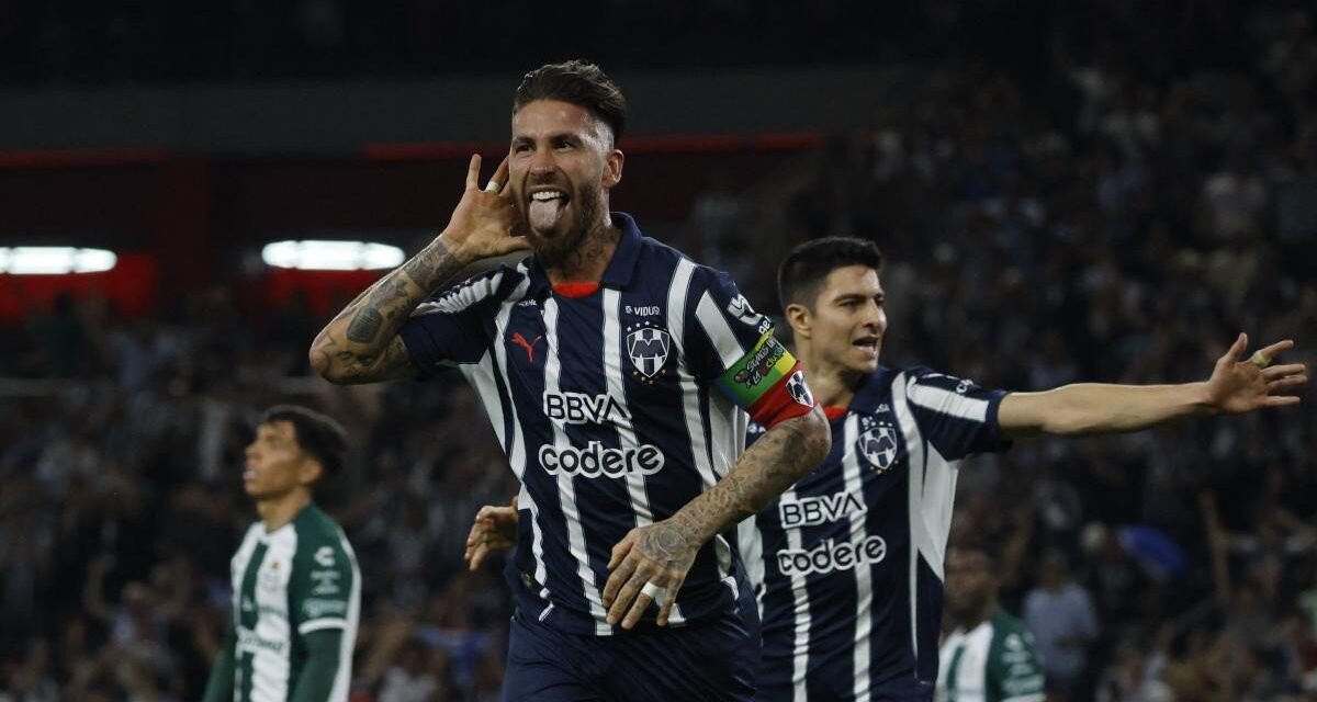 Sergio Ramos marca su primer gol en México