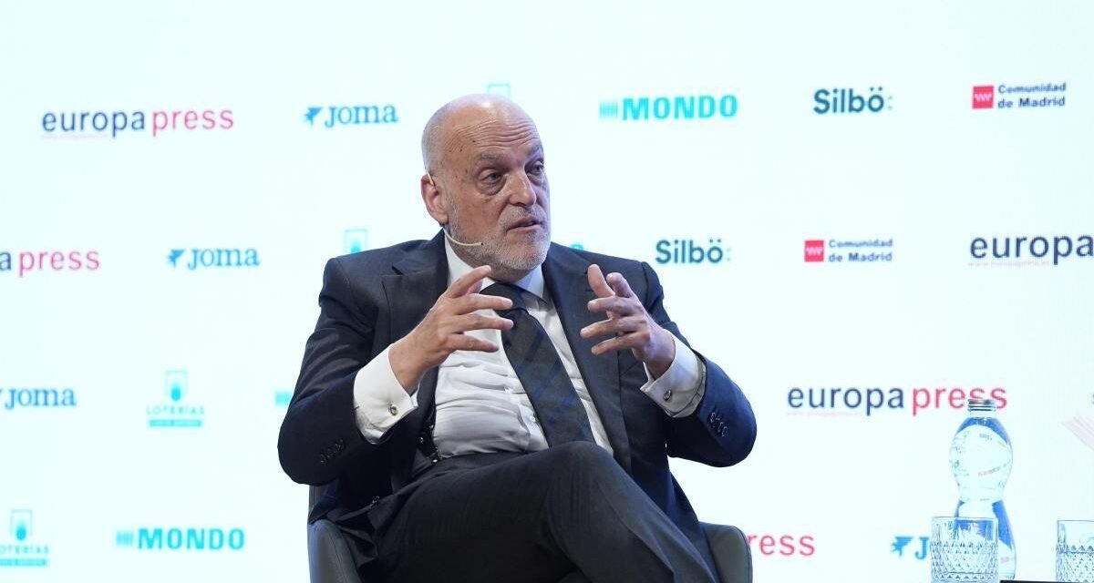 Tebas carga contra el Real Madrid: “No protesta, presiona; no se queja, amenaza”