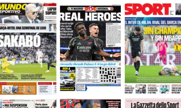 ‘Sakabó’, ‘Real Heroes’… las portadas del día después de la eliminación del Real Madrid