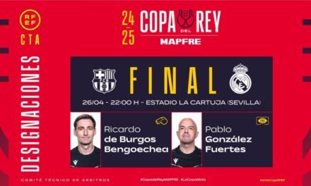 De Burgos Bengoechea será el árbitro en la final de la Copa del Rey