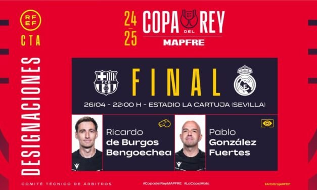 De Burgos Bengoechea será el árbitro en la final de la Copa del Rey