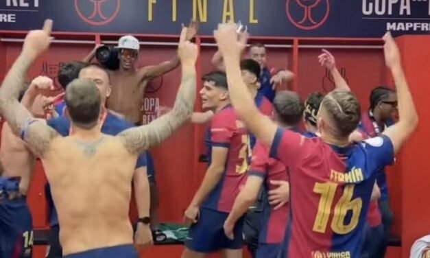 Así fue la celebración del Barça: la panda del colegio se va de fiesta