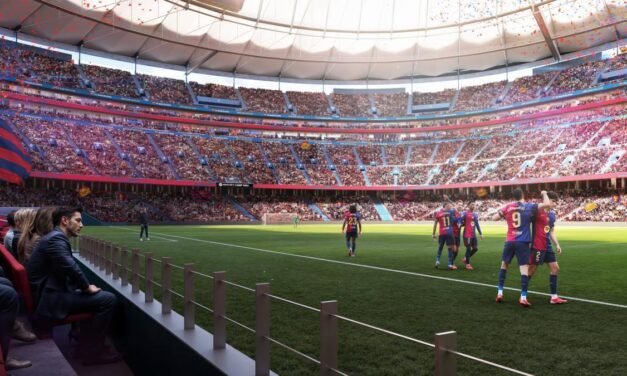 El nuevo Spotify Camp Nou ya luce césped