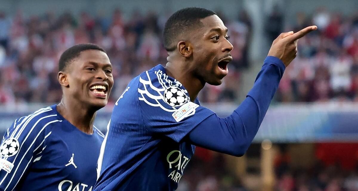 Dembélé vuela muy alto en el Emirates