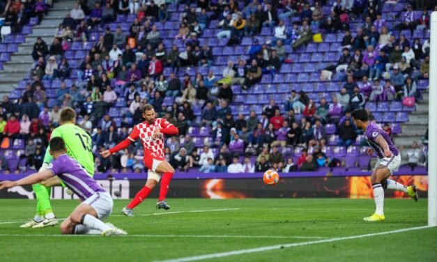 Stuani es la salvación de un Girona que ya roza la permanencia tras ganar en Valladolid