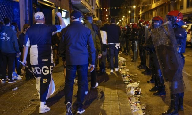 Final Europa League: siete detenidos en Bilbao por peleas y agresiones entre hinchas ingleses