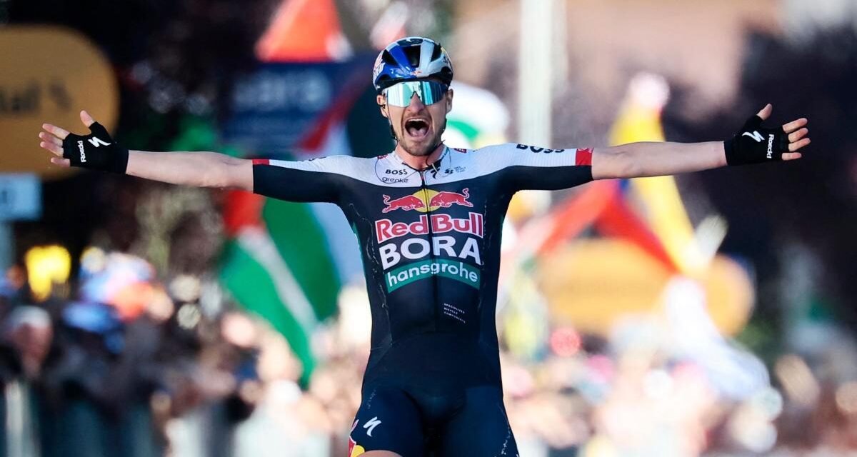 El alemán Denz impide la ‘volata’ en el adiós de Ayuso