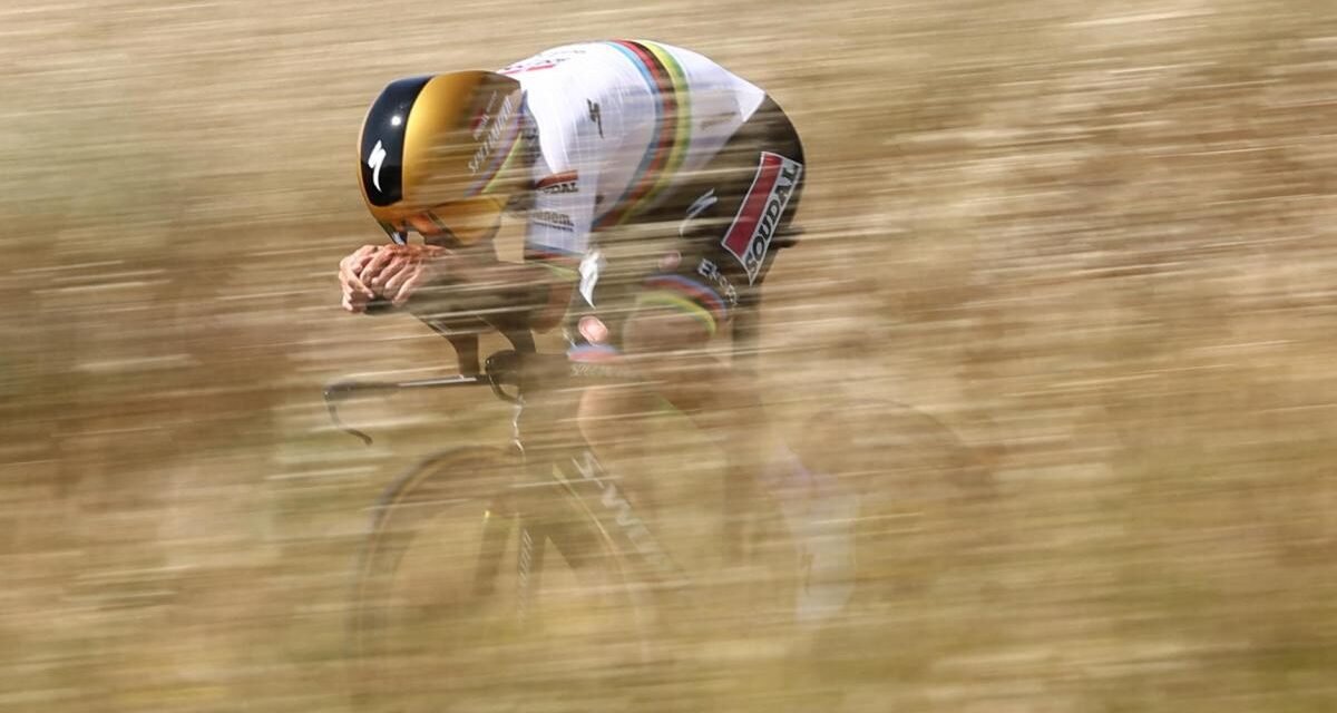 Pogacar no da la talla ante un fenomenal Evenepoel en la contrarreloj del Dauphiné