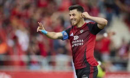 El Mirandés viajará a Oviedo con ventaja gracias a una agónica victoria